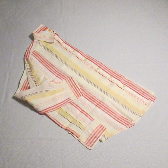 😎 TOMMY BAHAMA MEN’S STRIPE – MULTI-COLOR SHIRT – NEW SIZE XL 😎 - Picture 9 of 16